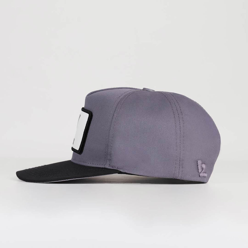 7-numara-logolu-siyah-gri-hip-hop-sapka-3598 - BlackBork