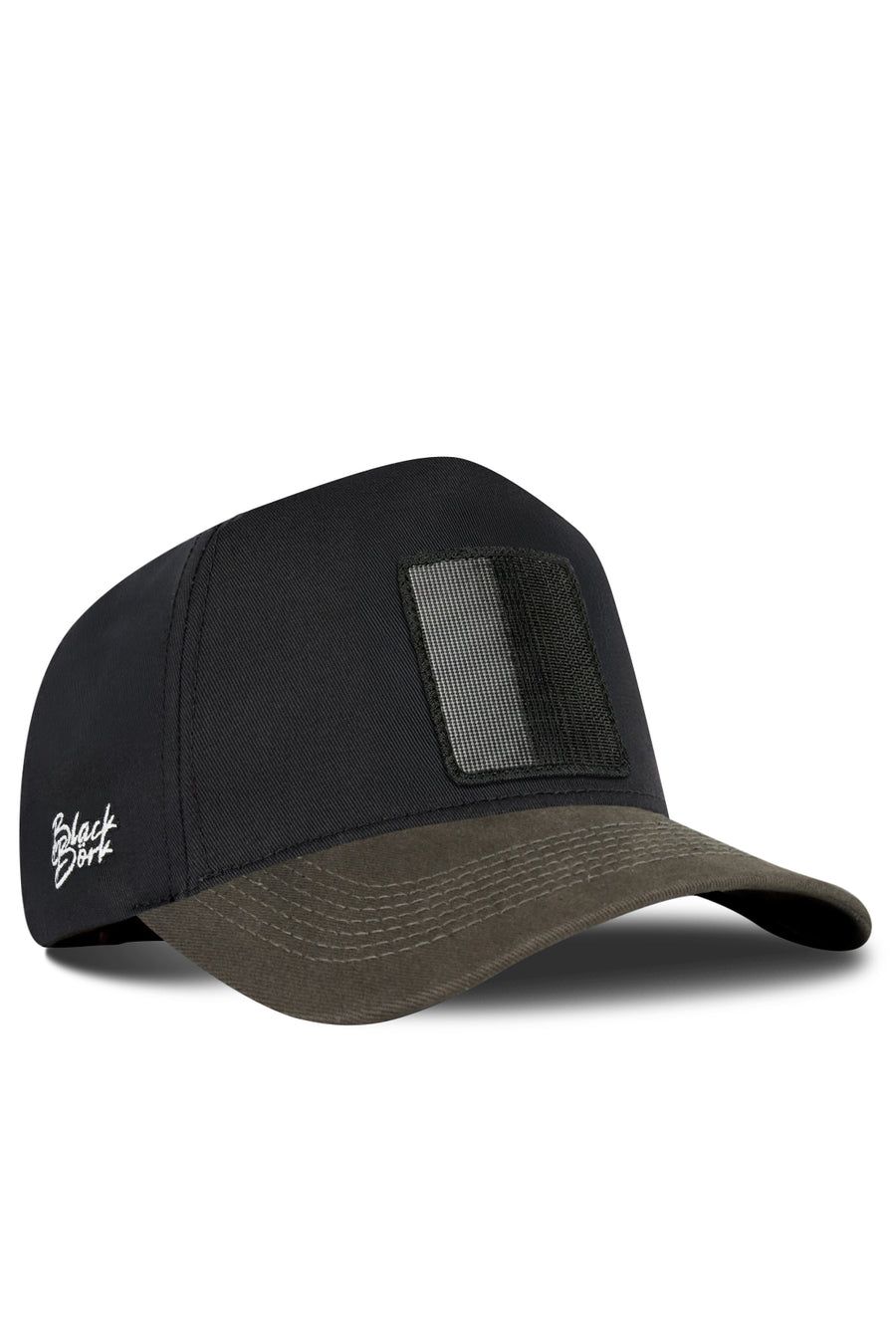 Khaki & Black Baseball Cap | Create Your Cap