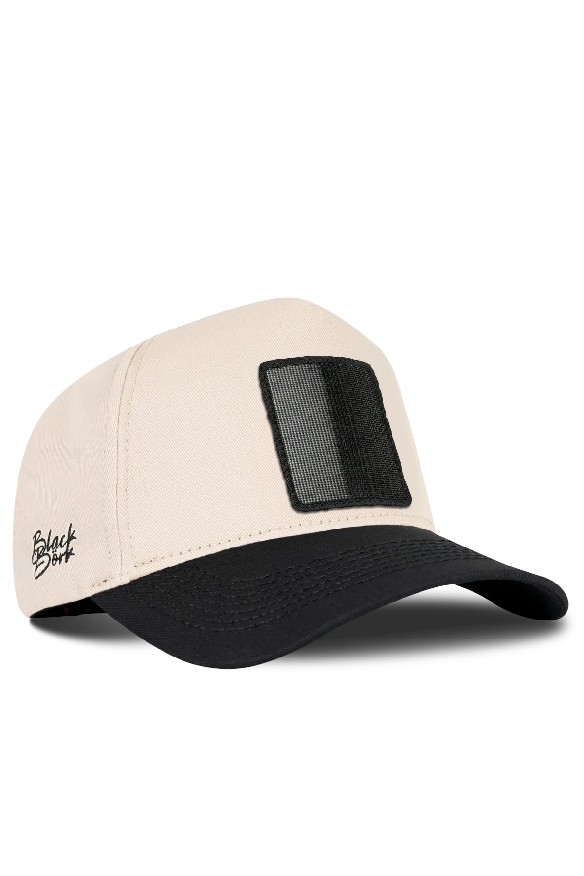 Cream & Black Baseball Cap | Create Your Cap
