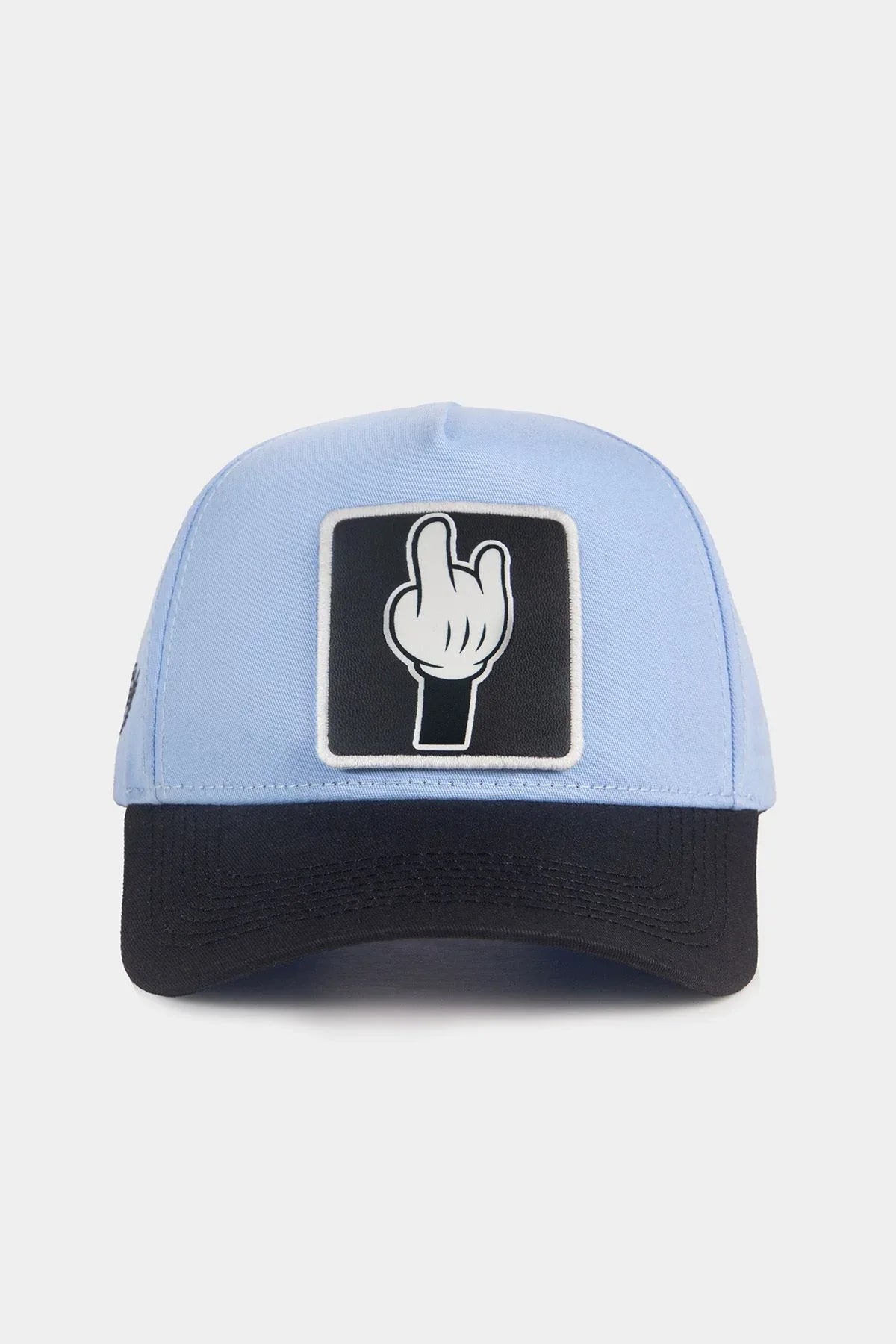 Light Blue-Black Cap