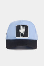 BlackBork Light Blue & Black Baseball Cap | Customisable Patch