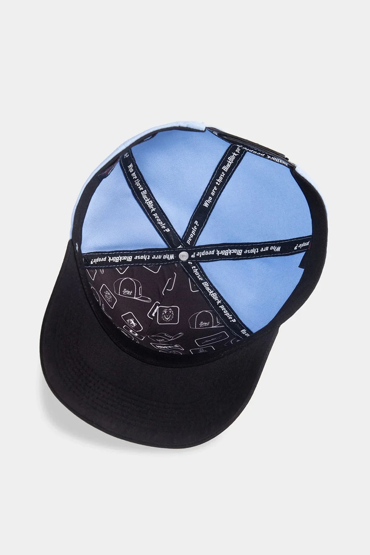 Light Blue-Black Cap