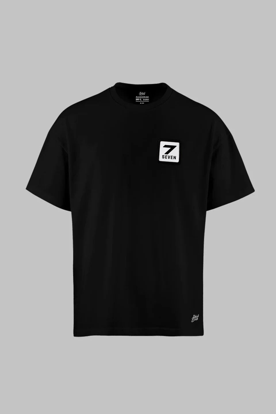 Oversize B-Shirt Black With Patch