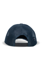 BlackBork White & Navy Blue Cordura Trucker Cap | Customisable Patch