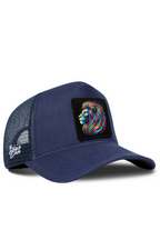 BlackBork Navy Blue Cordura Trucker Cap | Customisable Patch