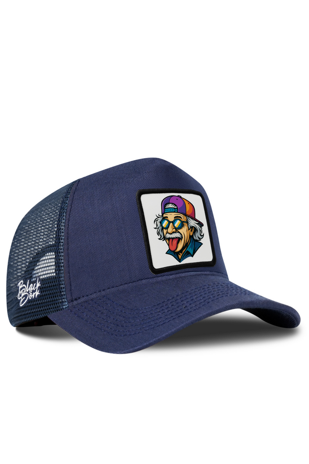 BlackBork Navy Blue Cordura Trucker Cap | Customisable Patch