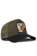 BlackBork Black Brim & Khaki Cordura Trucker Cap | Customisable Patch