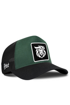 BlackBork Petrol Green & Black Cordura Trucker Cap | Customisable Patch