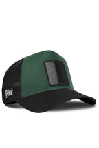 BlackBork Petrol Green & Black Cordura Trucker Cap | Customisable Patch