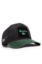 BlackBork Black & Petrol Green Cordura Trucker Cap | Customisable Patch