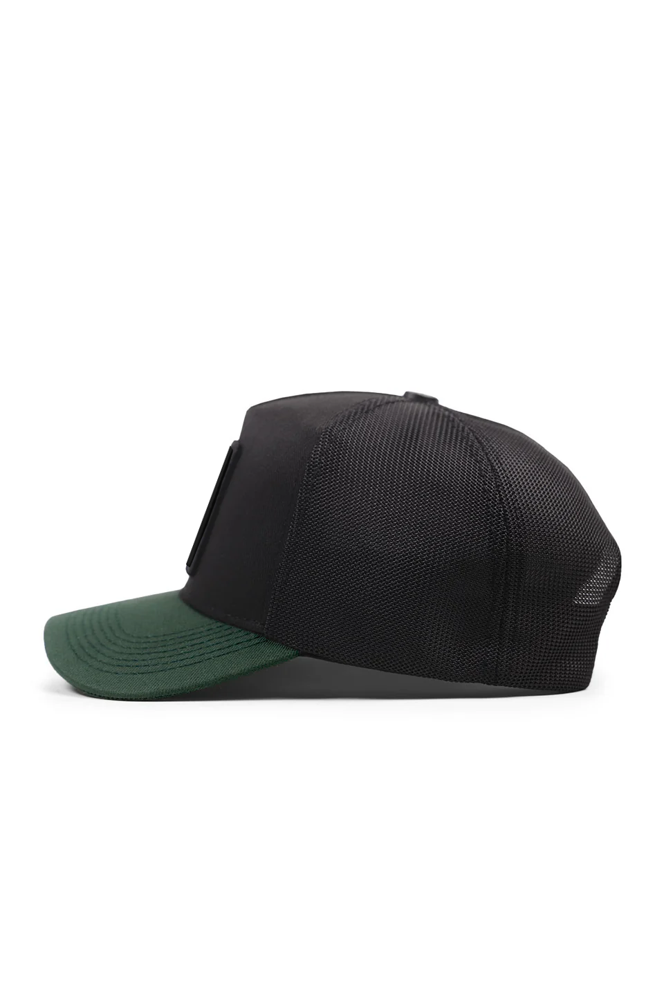 BlackBork Black & Petrol Green Cordura Trucker Cap | Customisable Patch