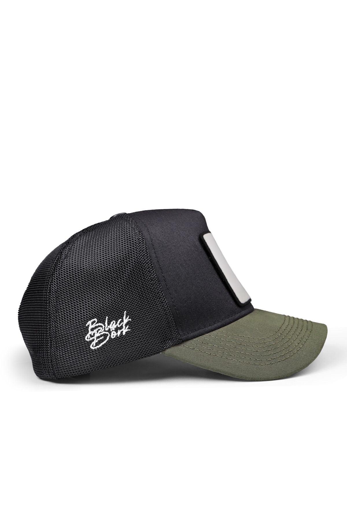 Black-Khaki Brim Cap