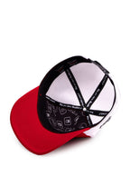 BlackBork Red & White Trucker Cap | Customisable Patch
