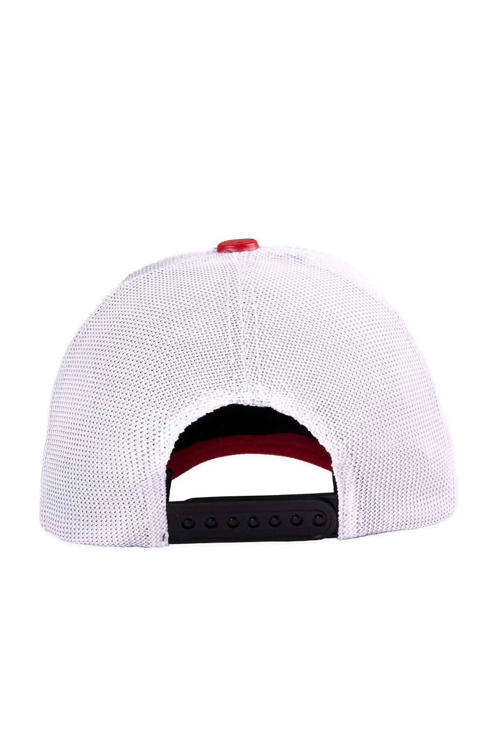 BlackBork Red & White Trucker Cap | Customisable Patch