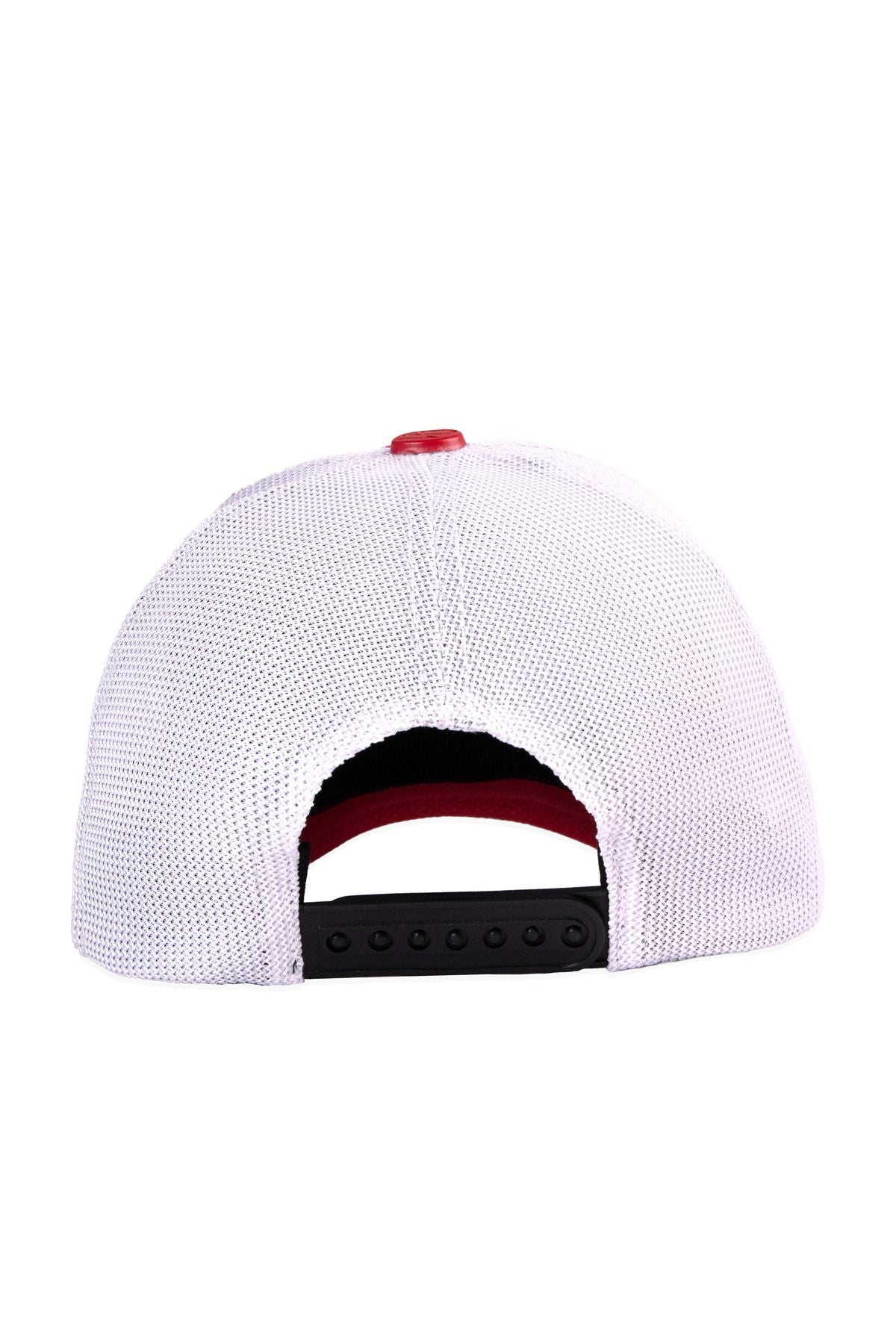 BlackBork Red & White Trucker Cap | Customisable Patch