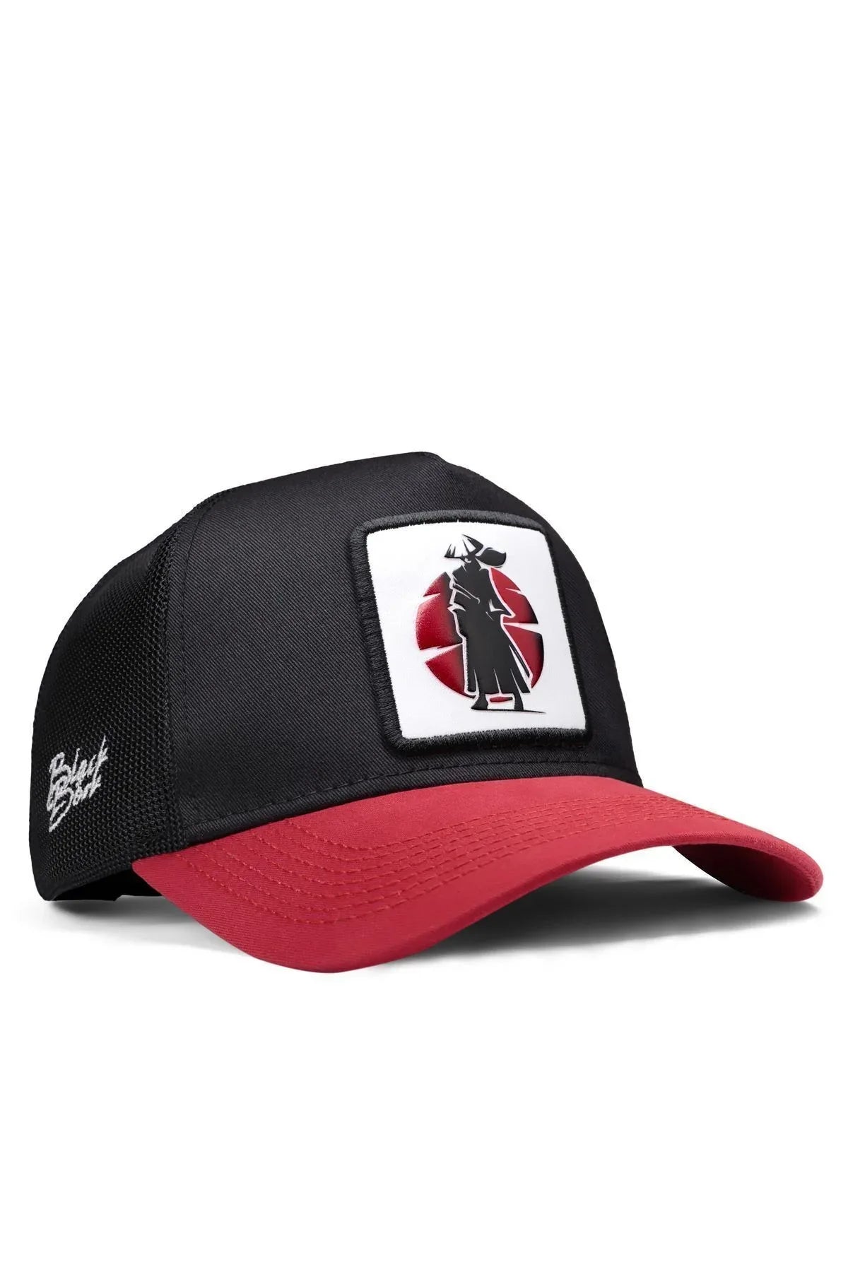 Black-Red Brim Cap