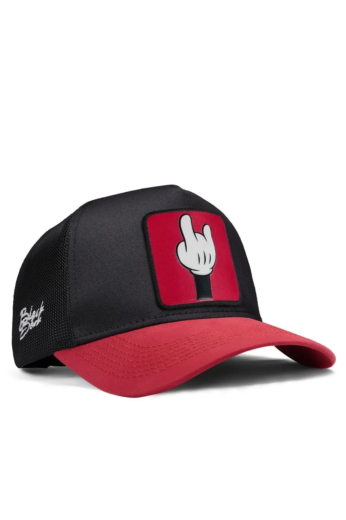 Black-Red Brim Cap