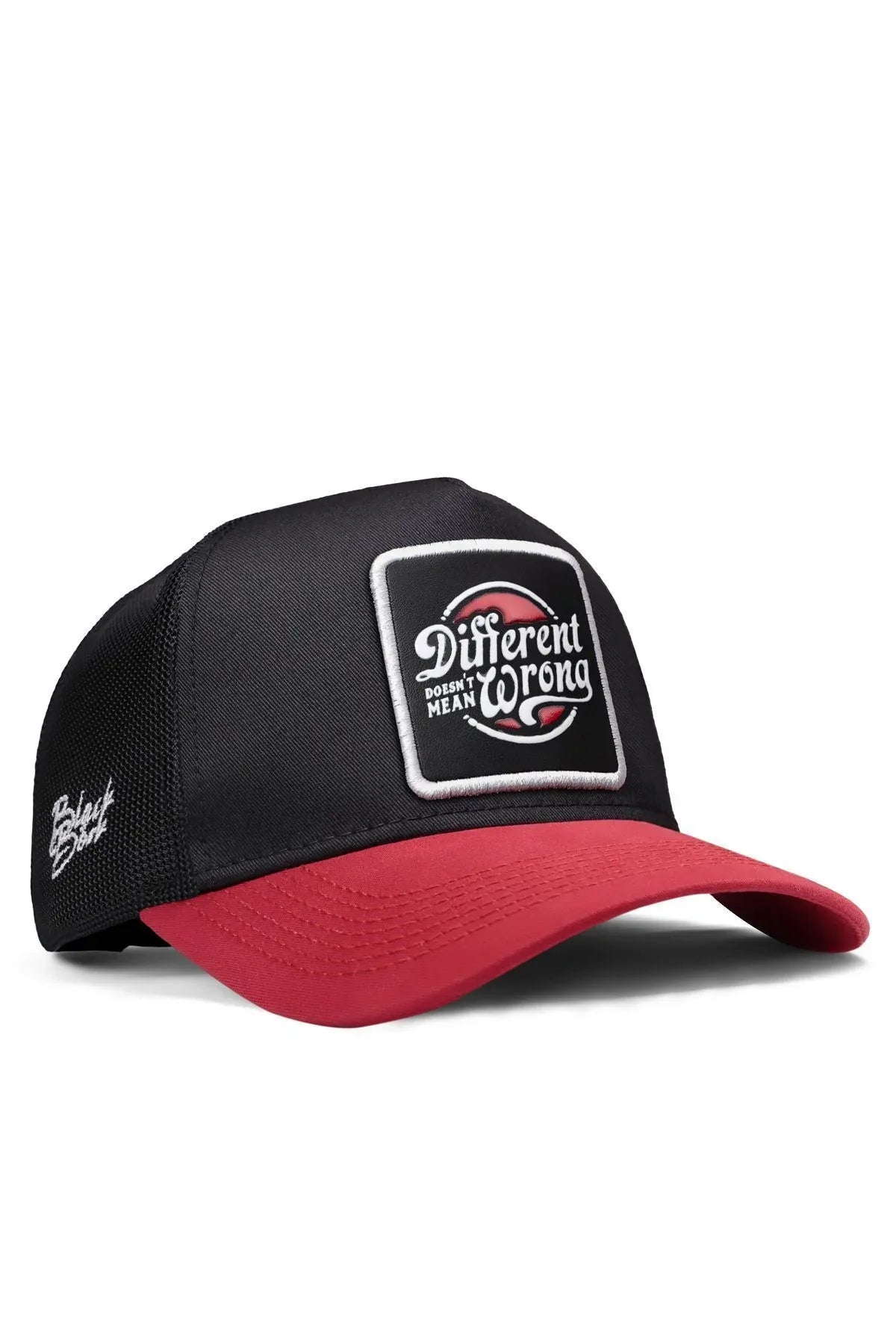 Black-Red Brim Cap