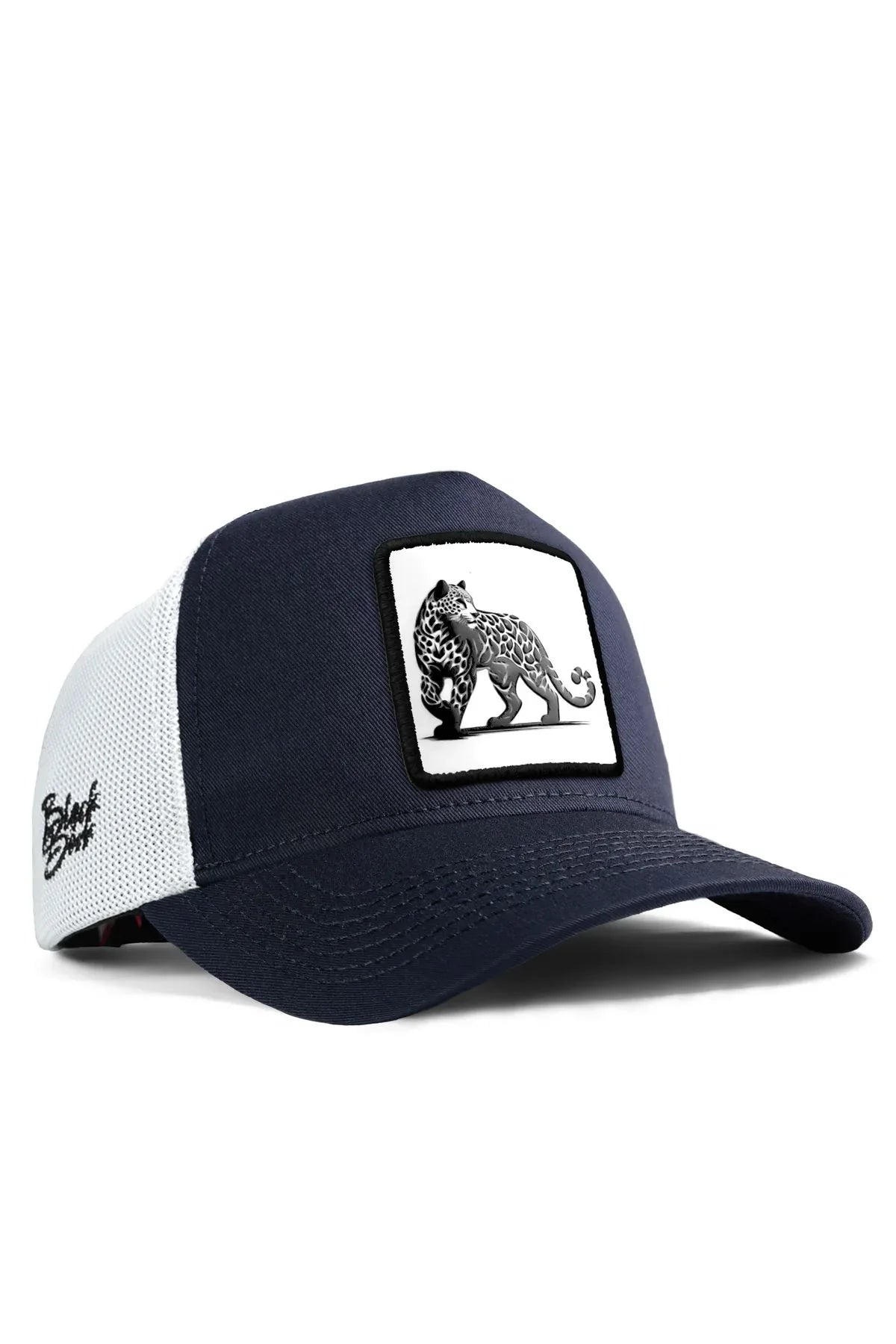 Navy Blue-White Cap