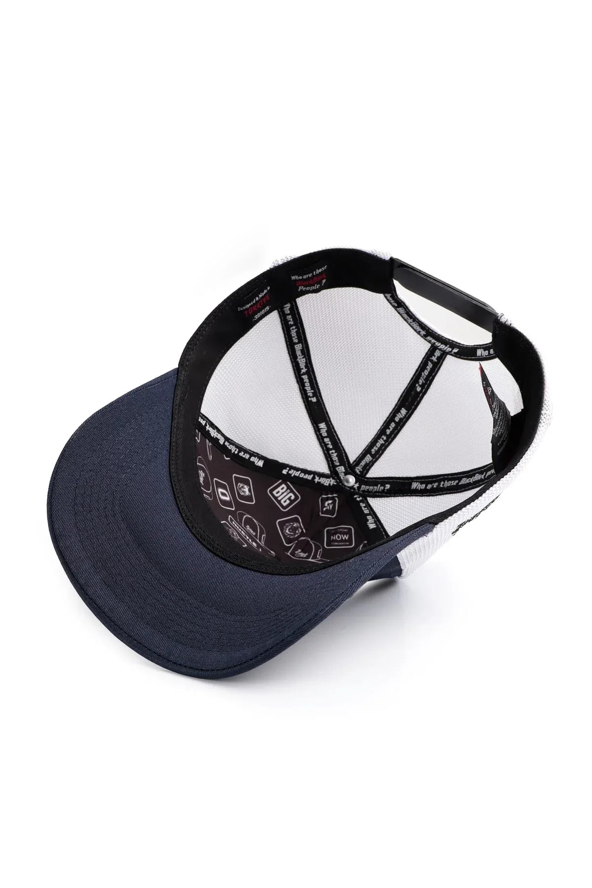Navy Blue-White Cap