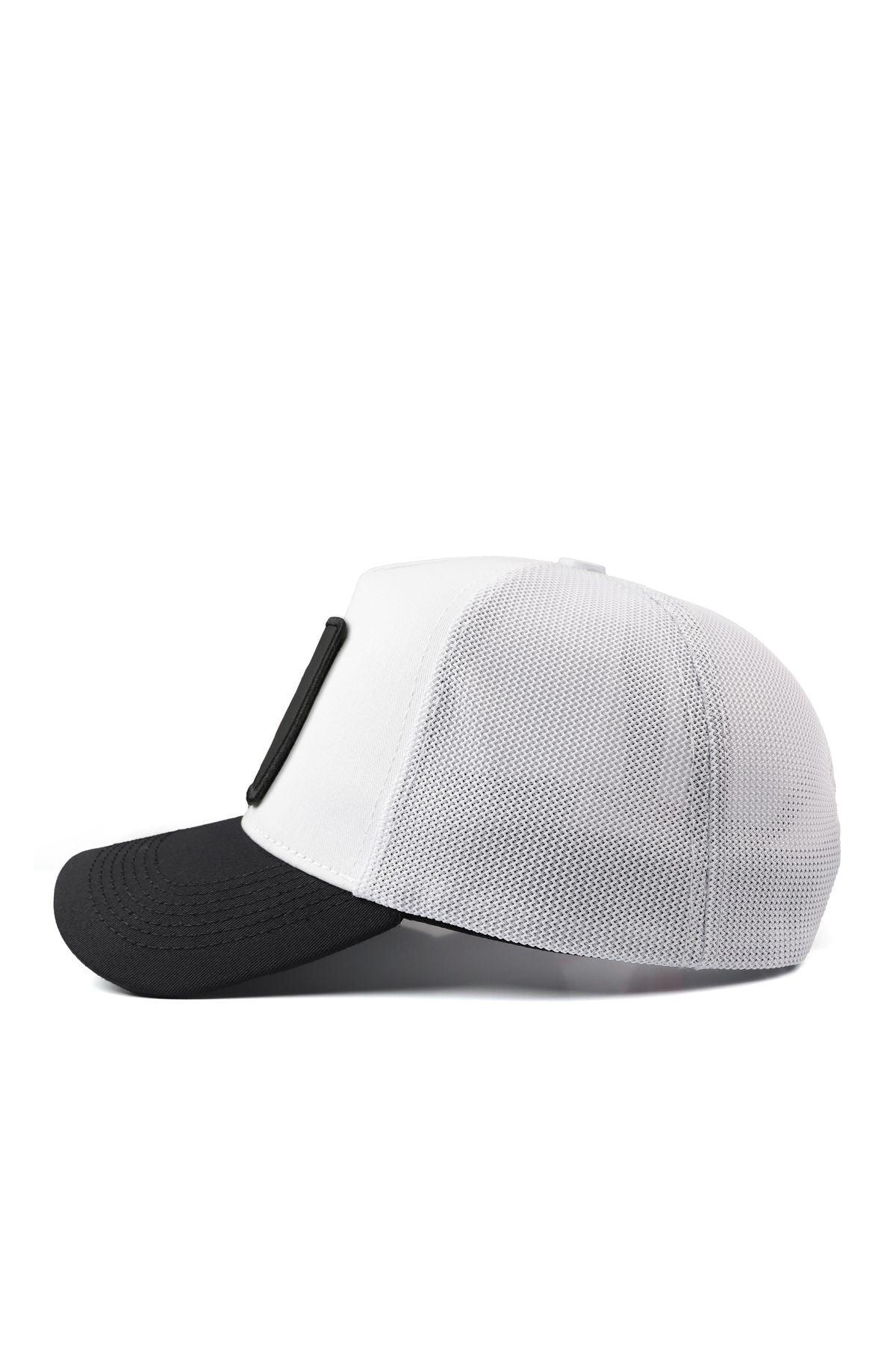 White-Black Brim Cap