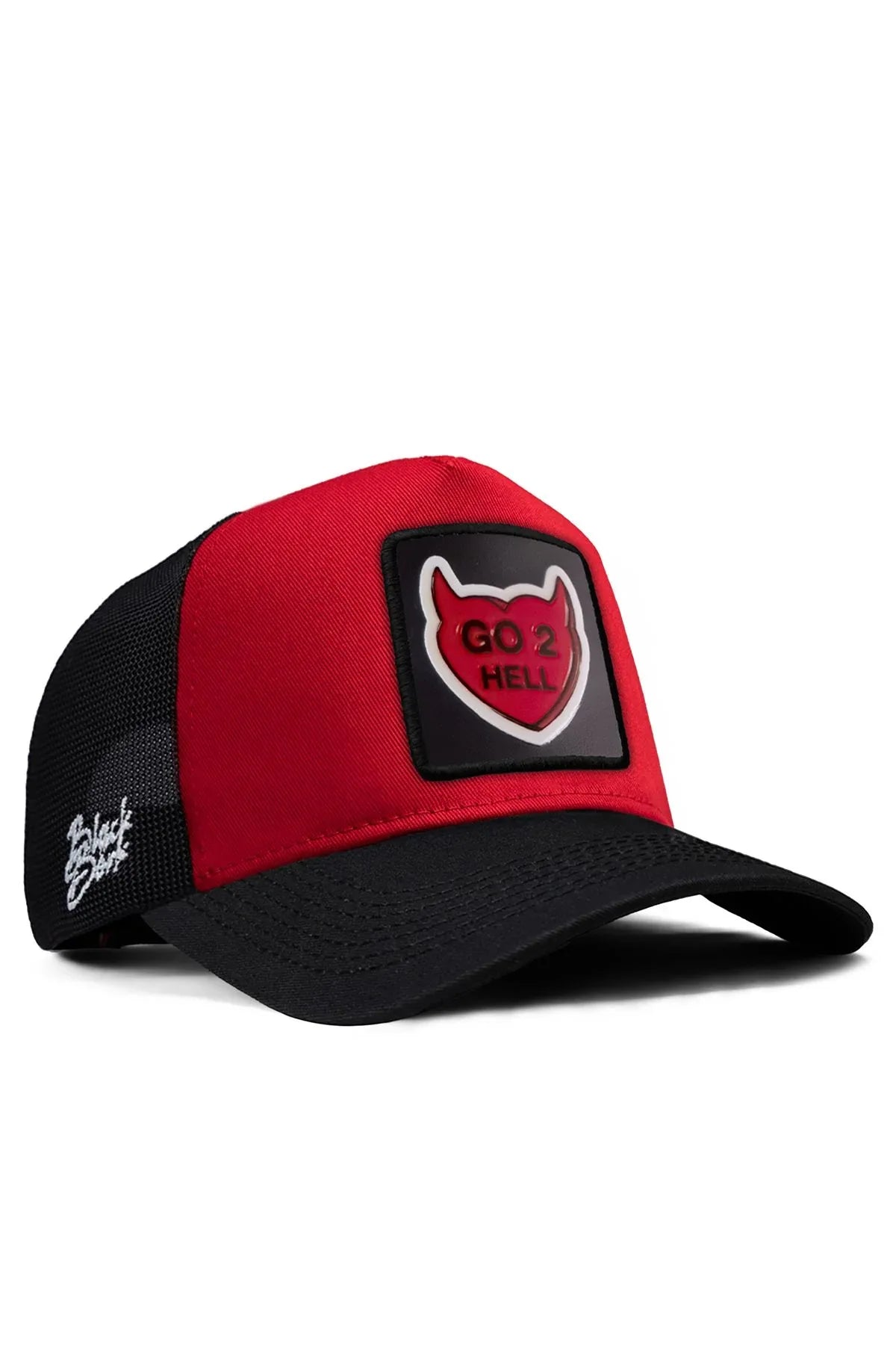 Red-Black Brim Cap
