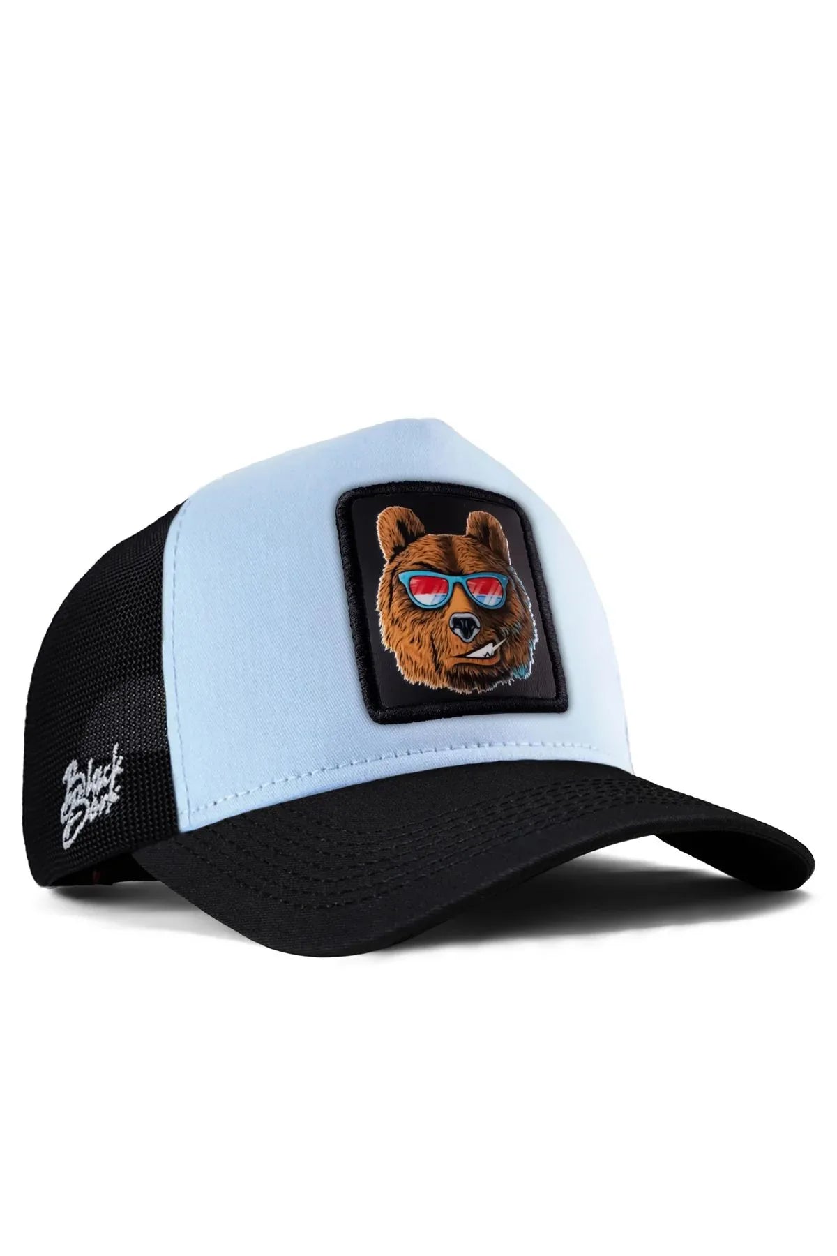 Light Blue-Black Brim Cap