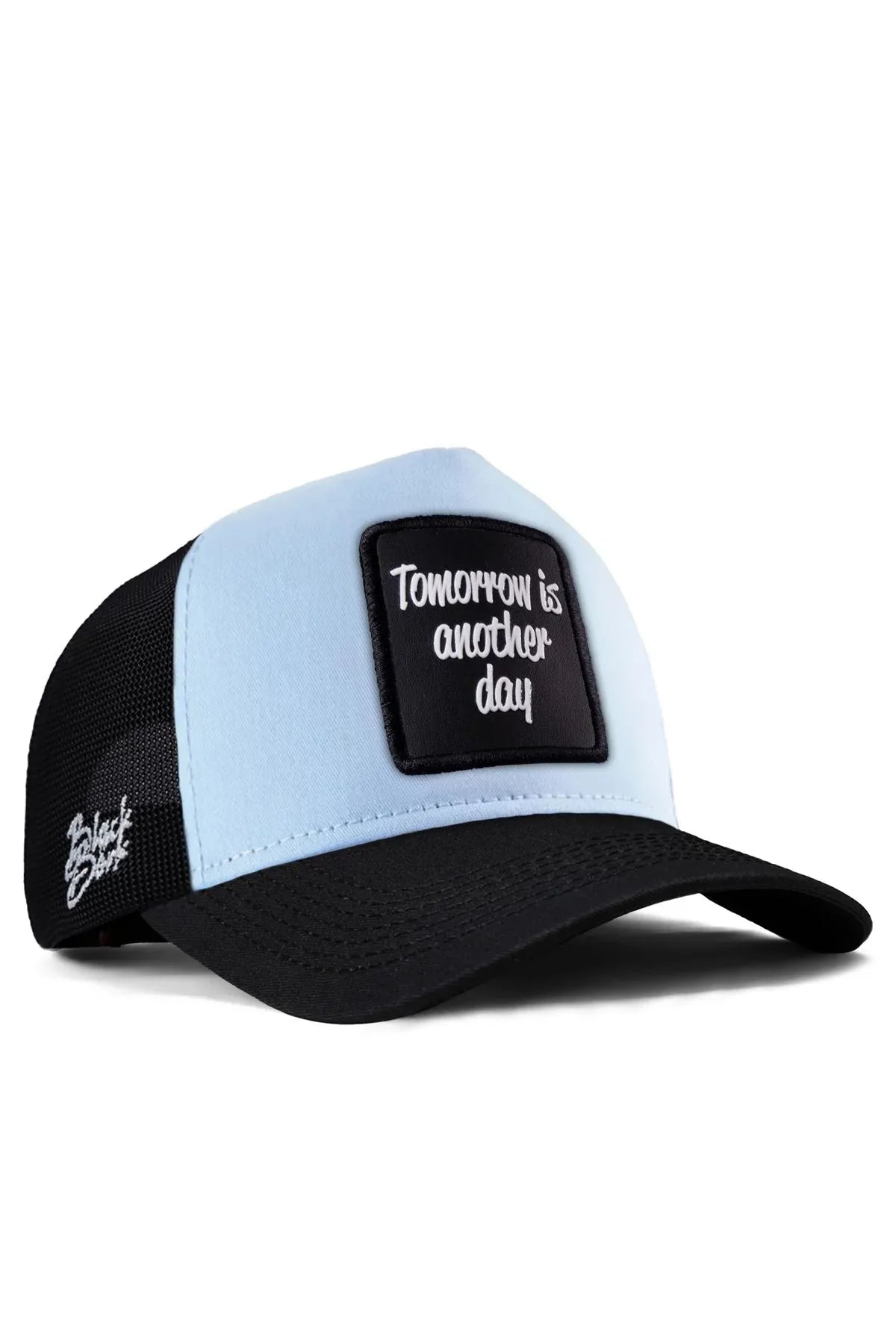Light Blue-Black Brim Cap