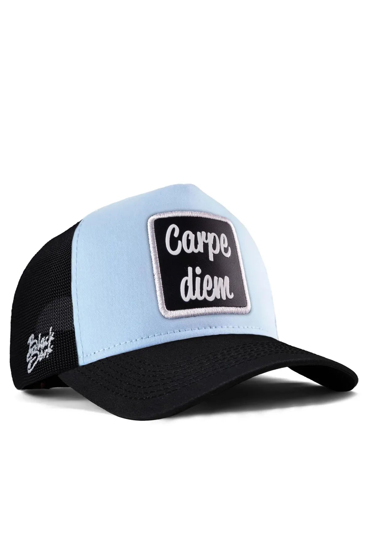 Light Blue-Black Brim Cap