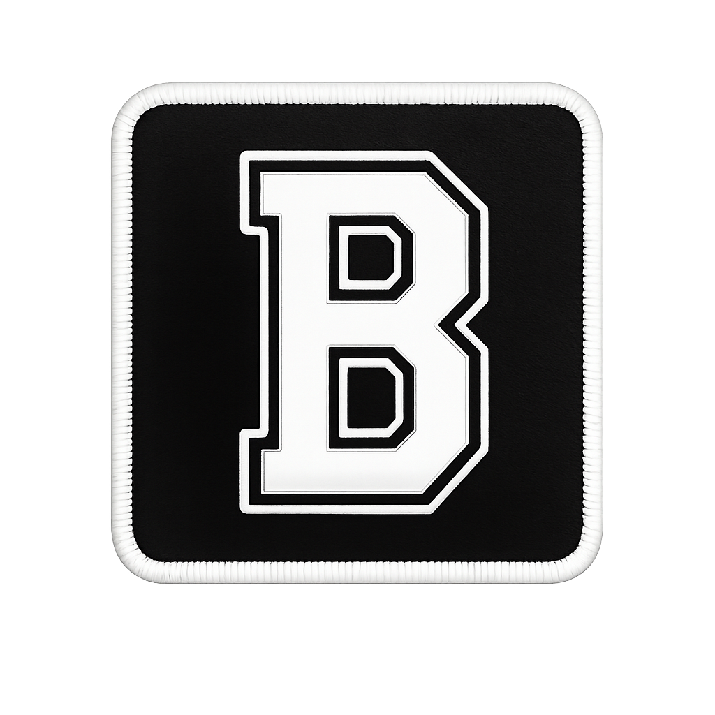 V1 B Letter - Black Patch