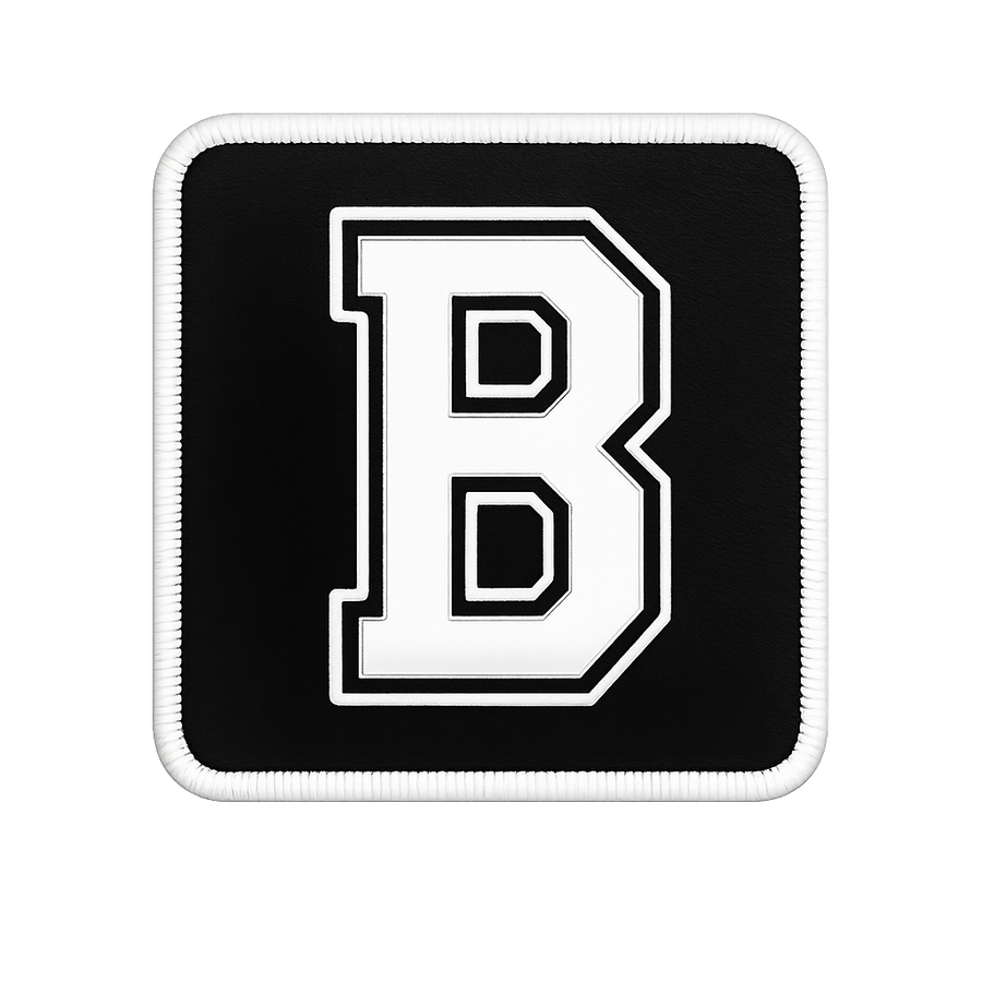 V1 B Letter - Black Patch