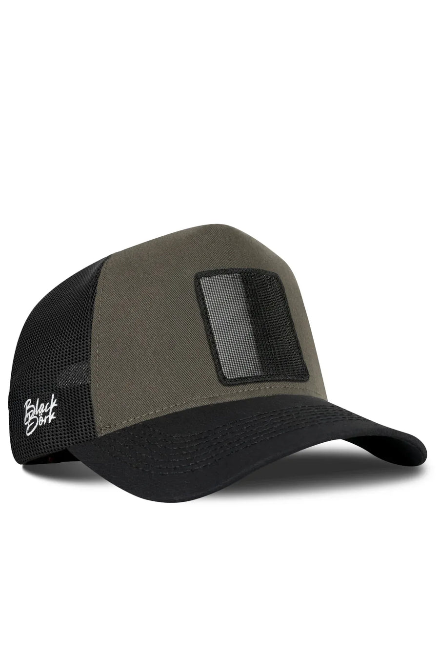 Black-Khaki Trucker