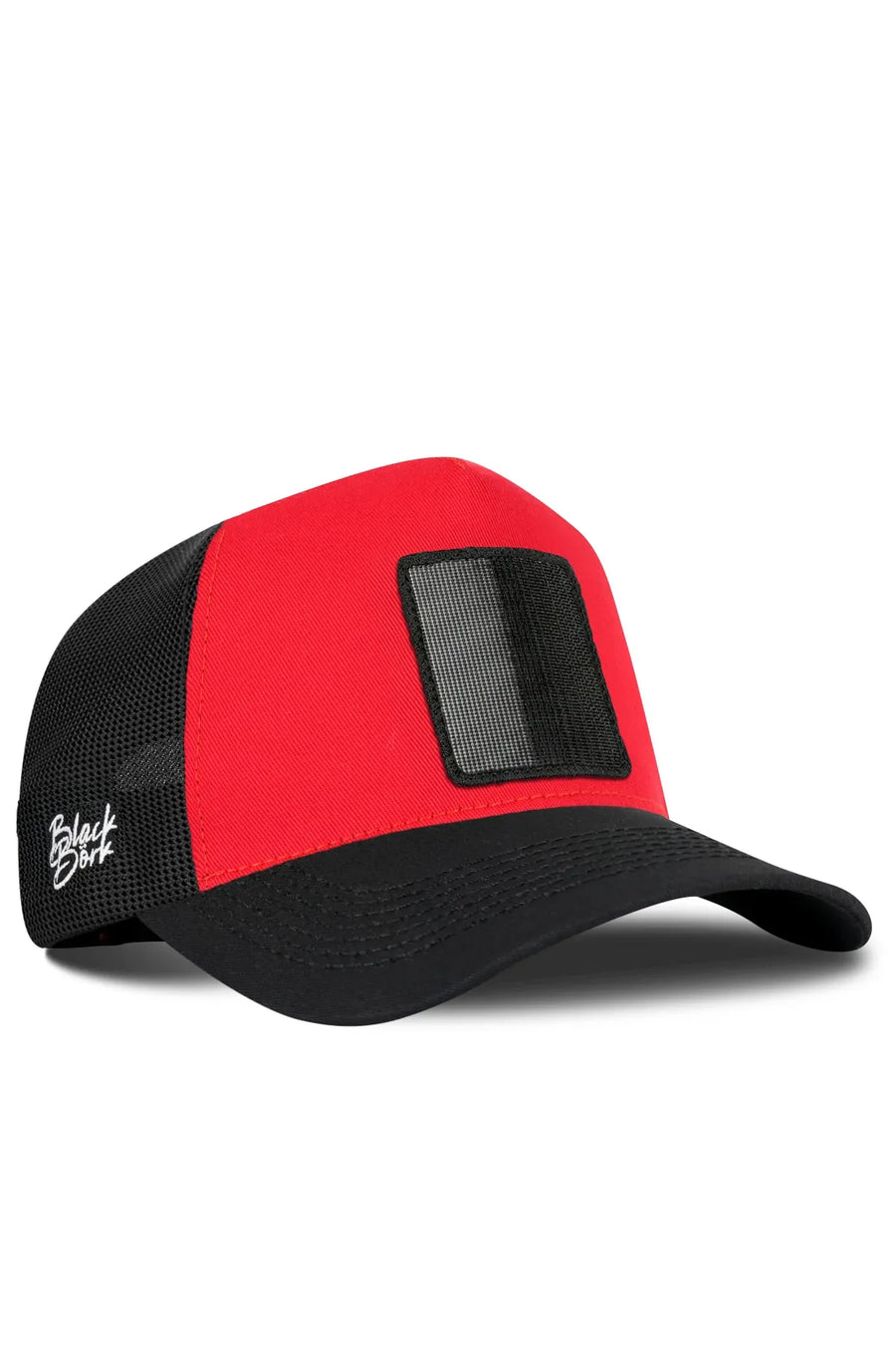 Black-Red-Black Trucker