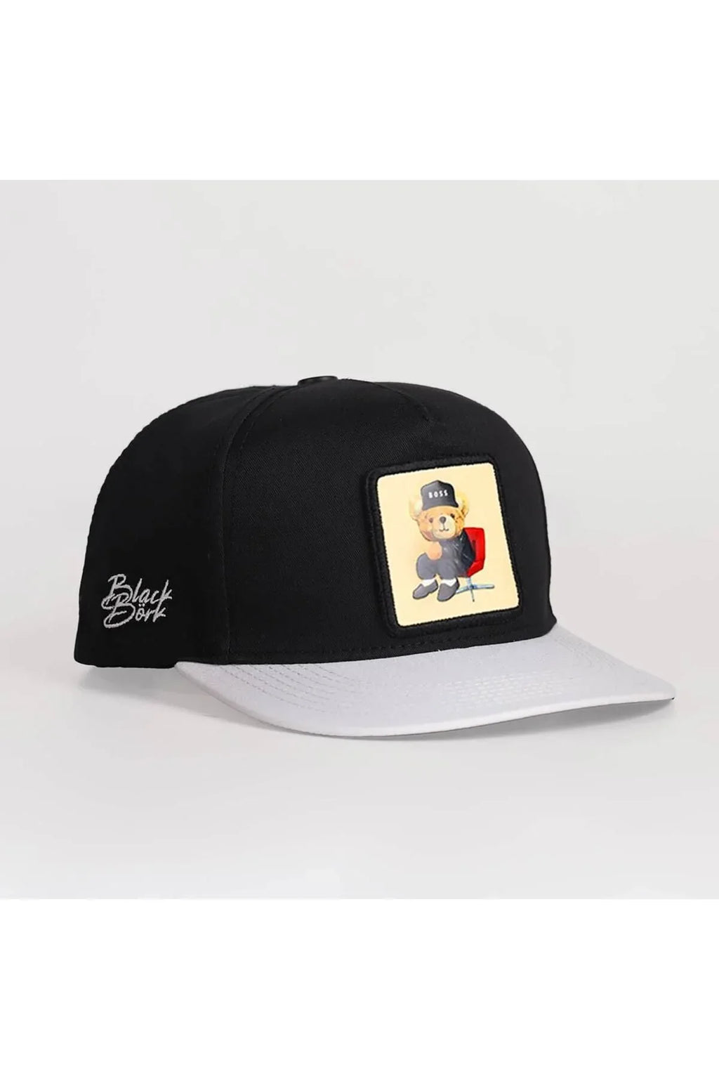 ayi-logolu-beyaz-siyah-hip-hop-sapka-1846 - BlackBork