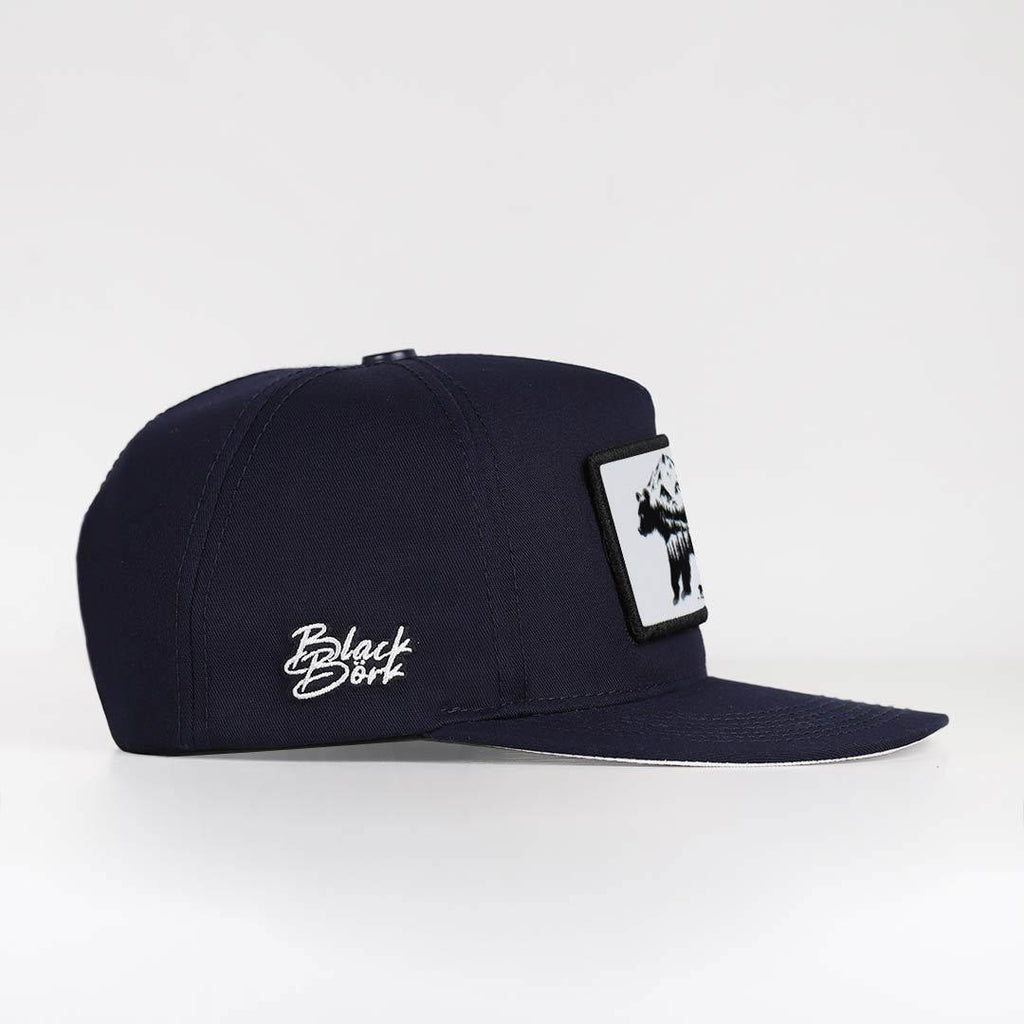 ayi-logolu-lacivert-hip-hop-sapka-3555 - BlackBork