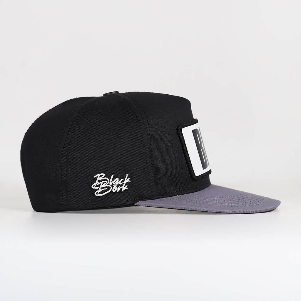 big-think-logolu-gri-siyah-hip-hop-sapka-3527 - BlackBork