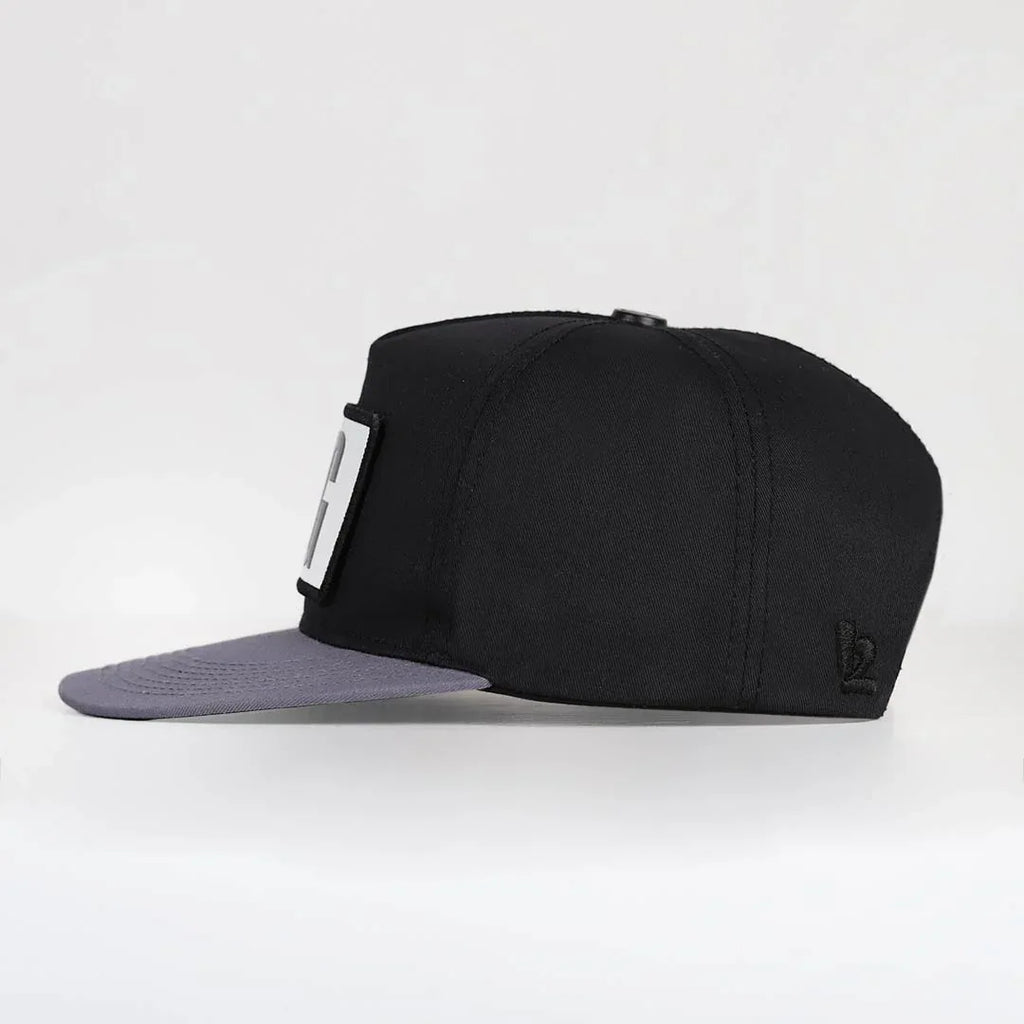 big-think-logolu-gri-siyah-hip-hop-sapka-3528 - BlackBork