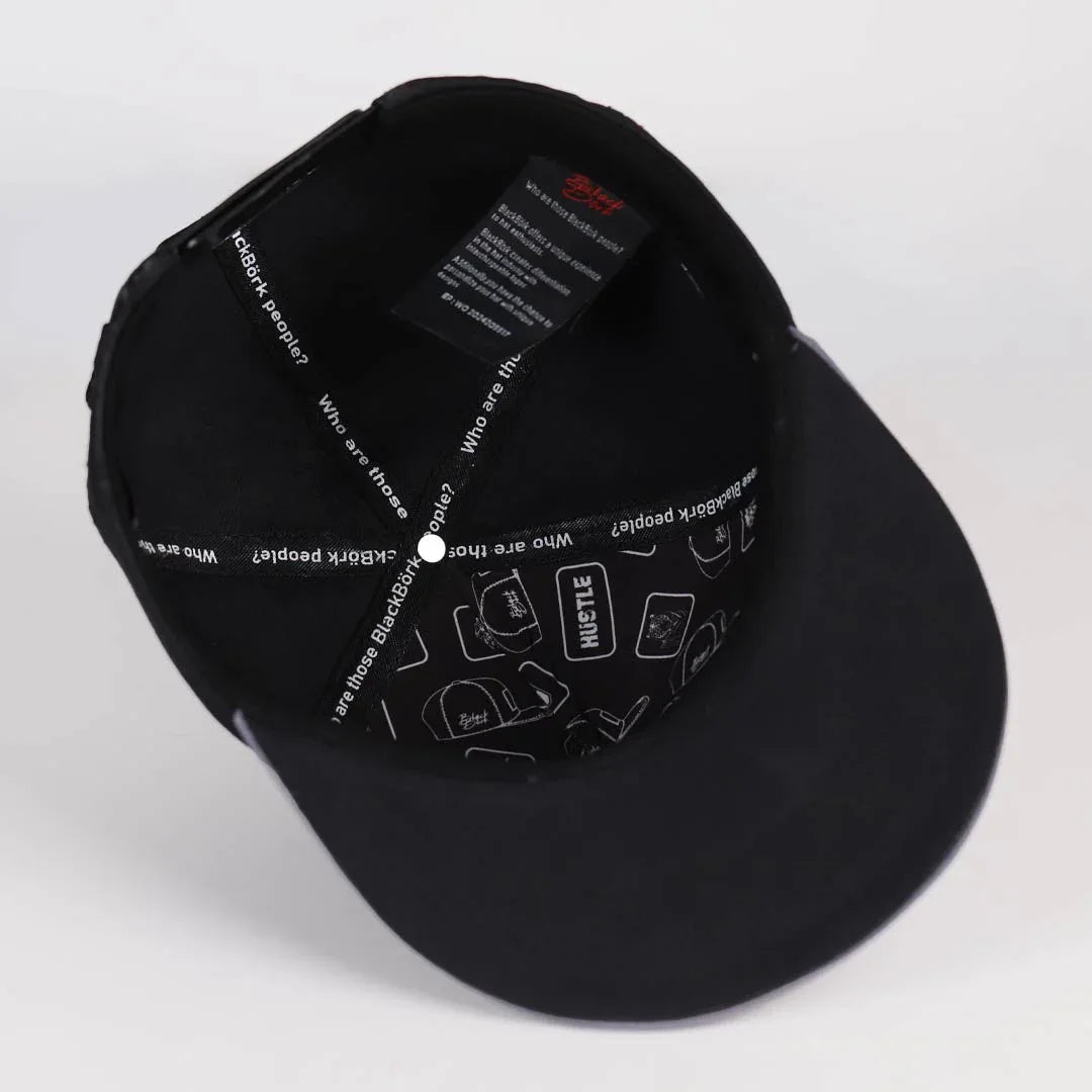 big-think-logolu-gri-siyah-hip-hop-sapka-3530 - BlackBork