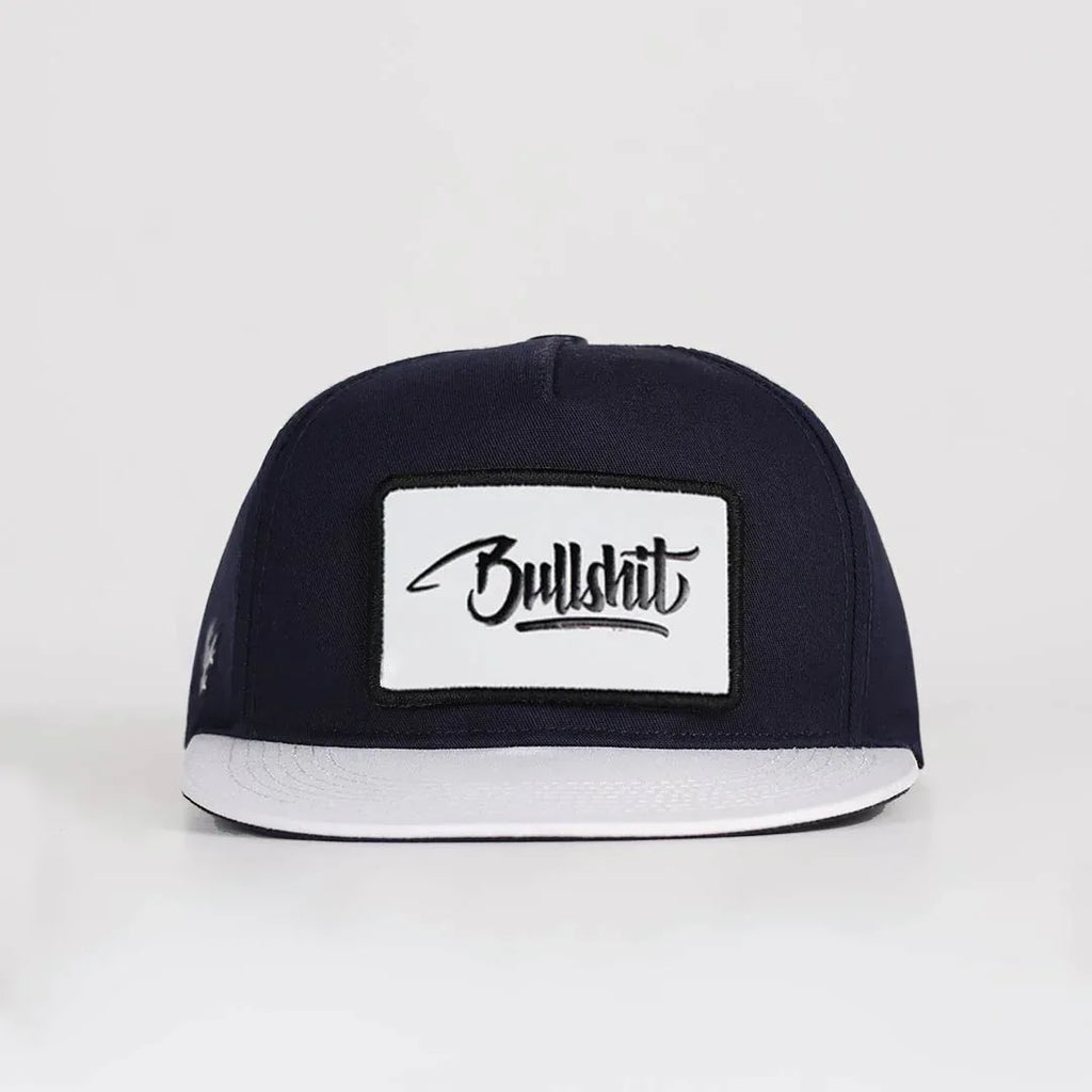 bullshit-logolu-beyaz-lacivert-hip-hop-sapka-3642 - BlackBork