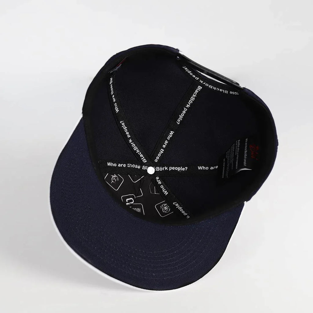 bullshit-logolu-beyaz-lacivert-hip-hop-sapka-3646 - BlackBork