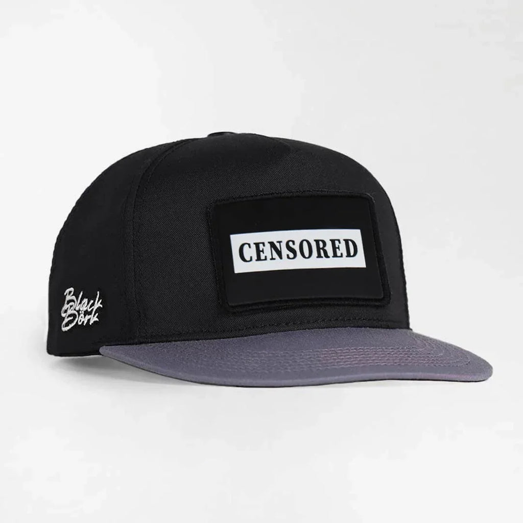 censored-logolu-gri-siyah-hip-hop-sapka-3518 - BlackBork