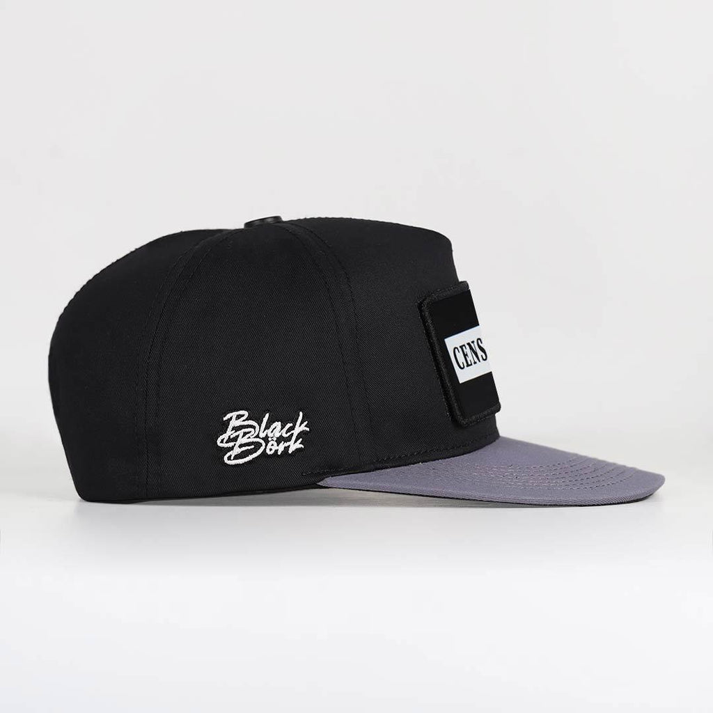 censored-logolu-gri-siyah-hip-hop-sapka-3520 - BlackBork