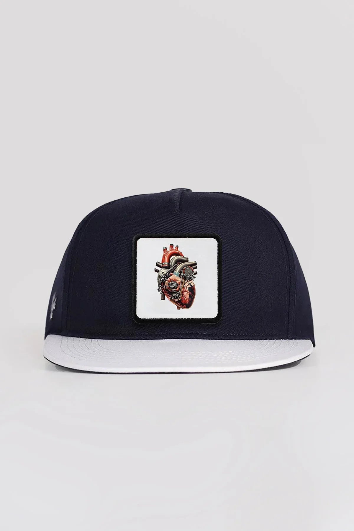 dm-logolu-beyaz-lacivert-hip-hop-sapka-1842 - BlackBork