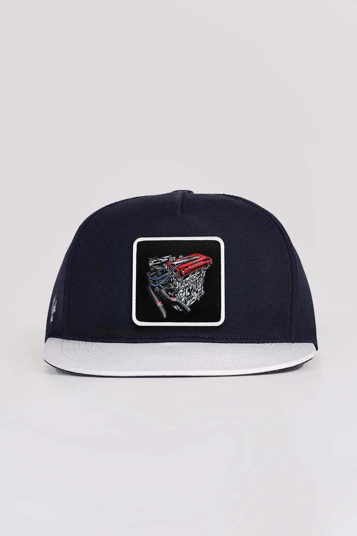 dm-logolu-beyaz-lacivert-hip-hop-sapka-1844 - BlackBork