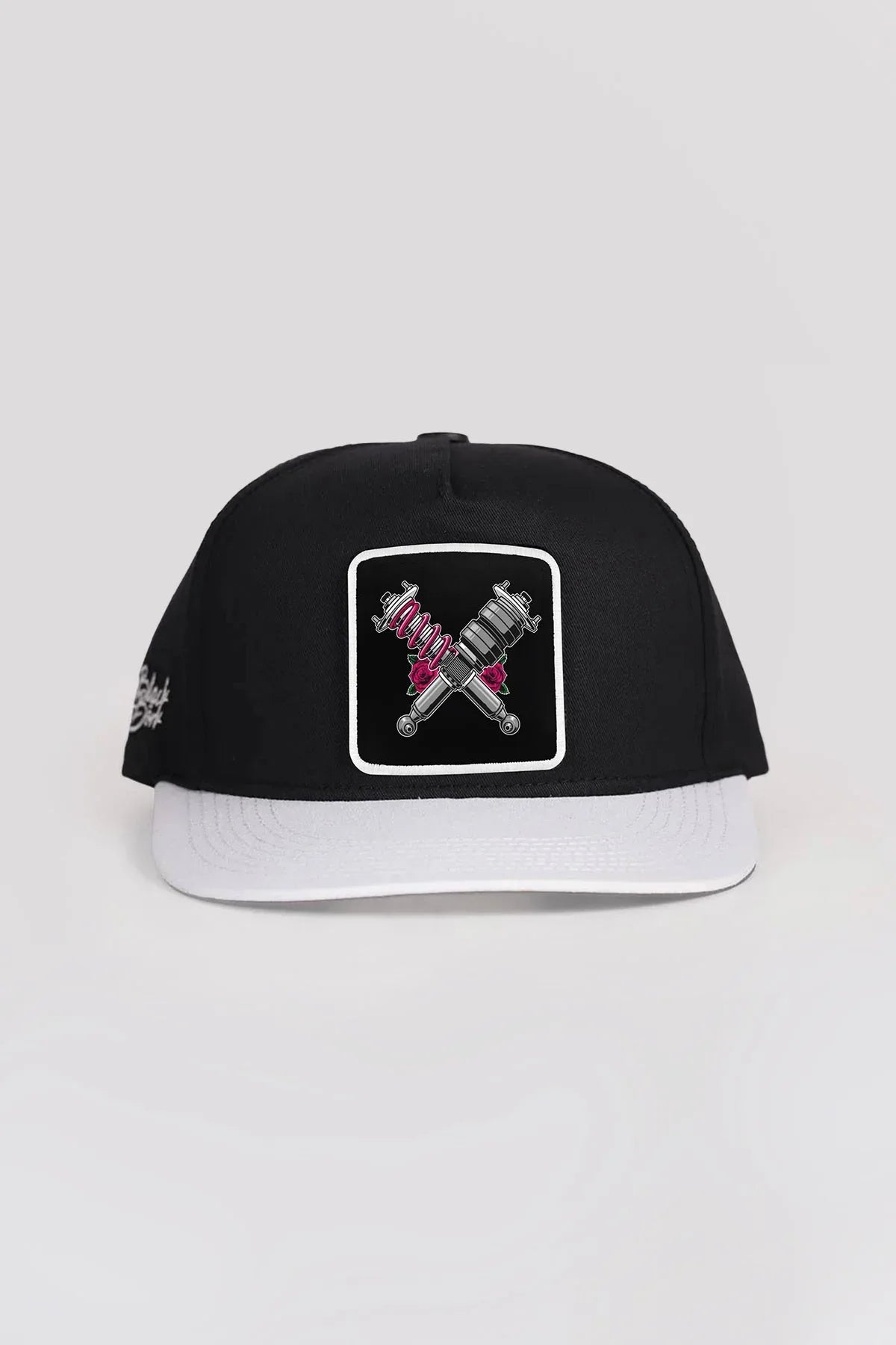 dm-logolu-beyaz-siyah-hip-hop-sapka-1851 - BlackBork
