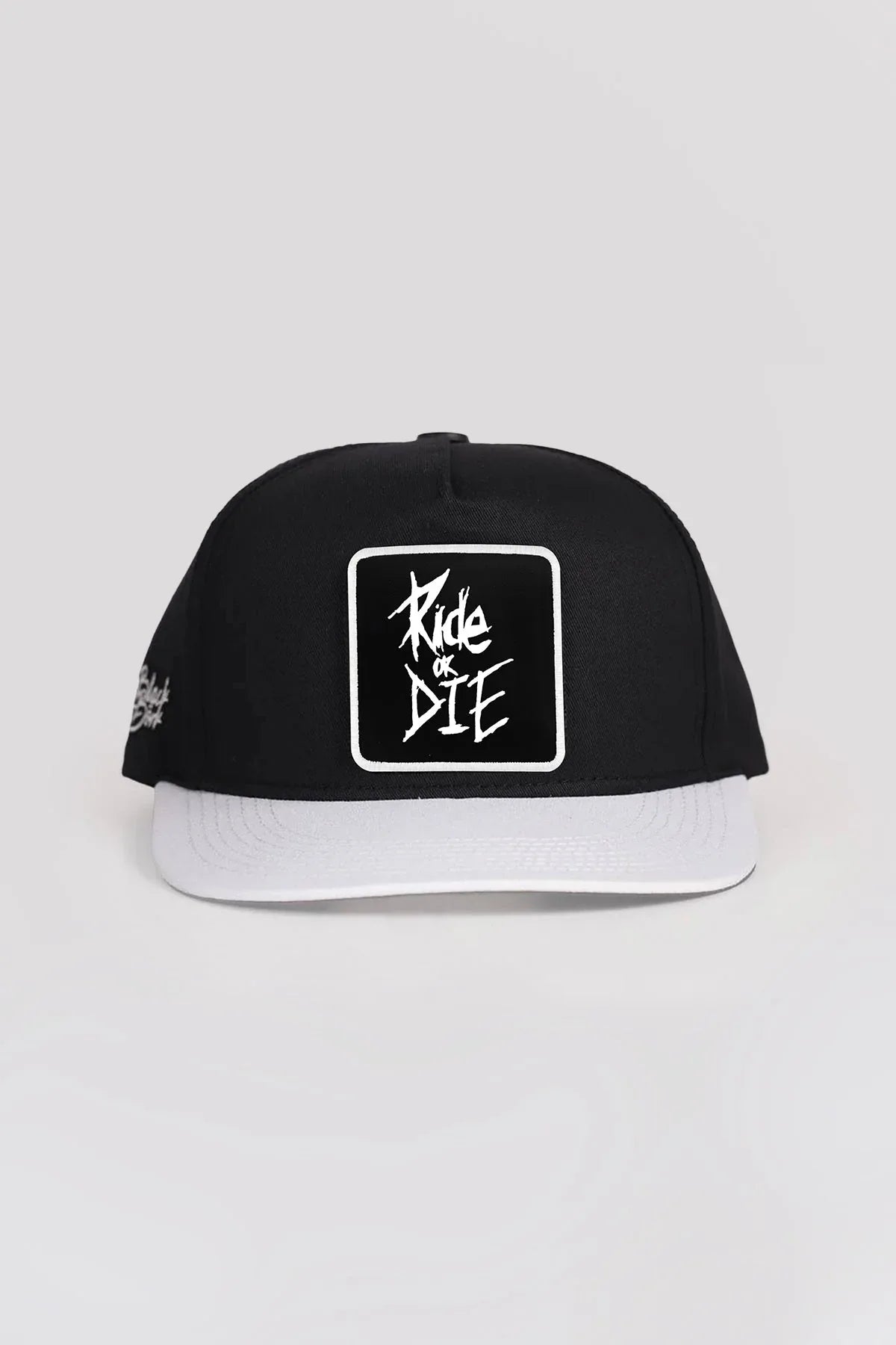 dm-logolu-beyaz-siyah-hip-hop-sapka-1852 - BlackBork