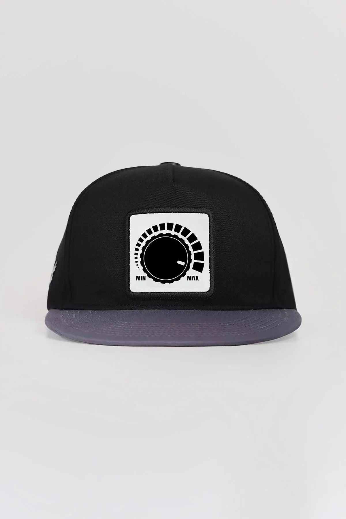 dm-logolu-gri-siyah-hip-hop-sapka-1858 - BlackBork