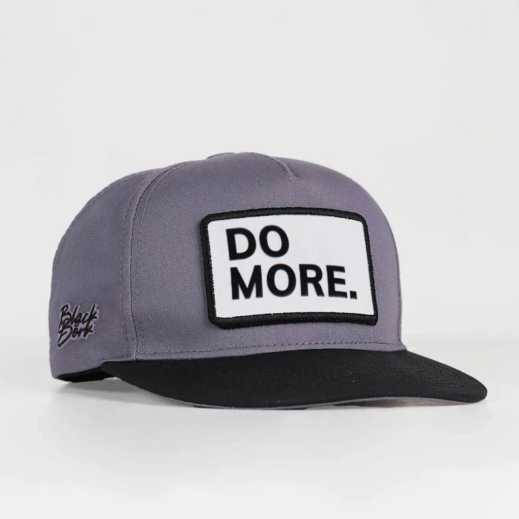 do-more-logolu-siyah-gri-hip-hop-sapka-3607 - BlackBork