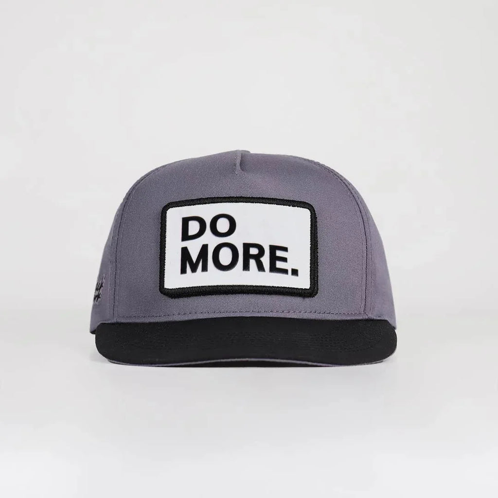 do-more-logolu-siyah-gri-hip-hop-sapka-3608 - BlackBork