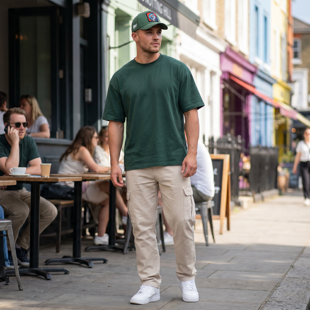 BlackBork Petrol Green Cordura Baseball Cap | Customisable Patch